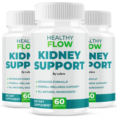 (3 Pack) Healthy Flow Kidney Support Dietary Supplement Support Pills (180Ct)