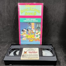 Disney  s Sing Along Songs Very Merry Christmas Songs VHS Tape 1988 Walt Disney
