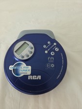 Vintage RCA RP2512 Portable Personal CD Player FM Stereo Tuner Blue Tested