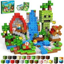 SSAWER Magnetic Blocks Toys for Kids, 100PCS Magnetic Building Blocks, Magnet...