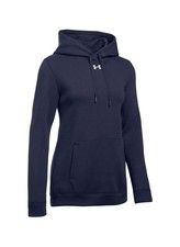 Women's Under Armour Hustle Fleece Hoodie 1300261 Midnight Navy NEW w Tags