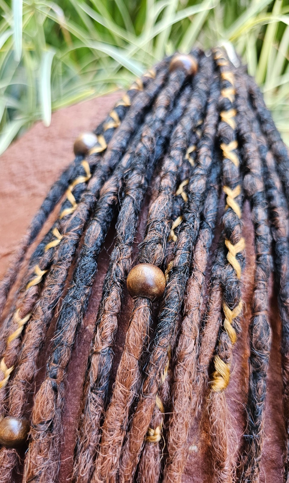 New Set Brown  Synthetic Dreadlock Extensions – 20SE Dreads, 55-60 cm, Handmade