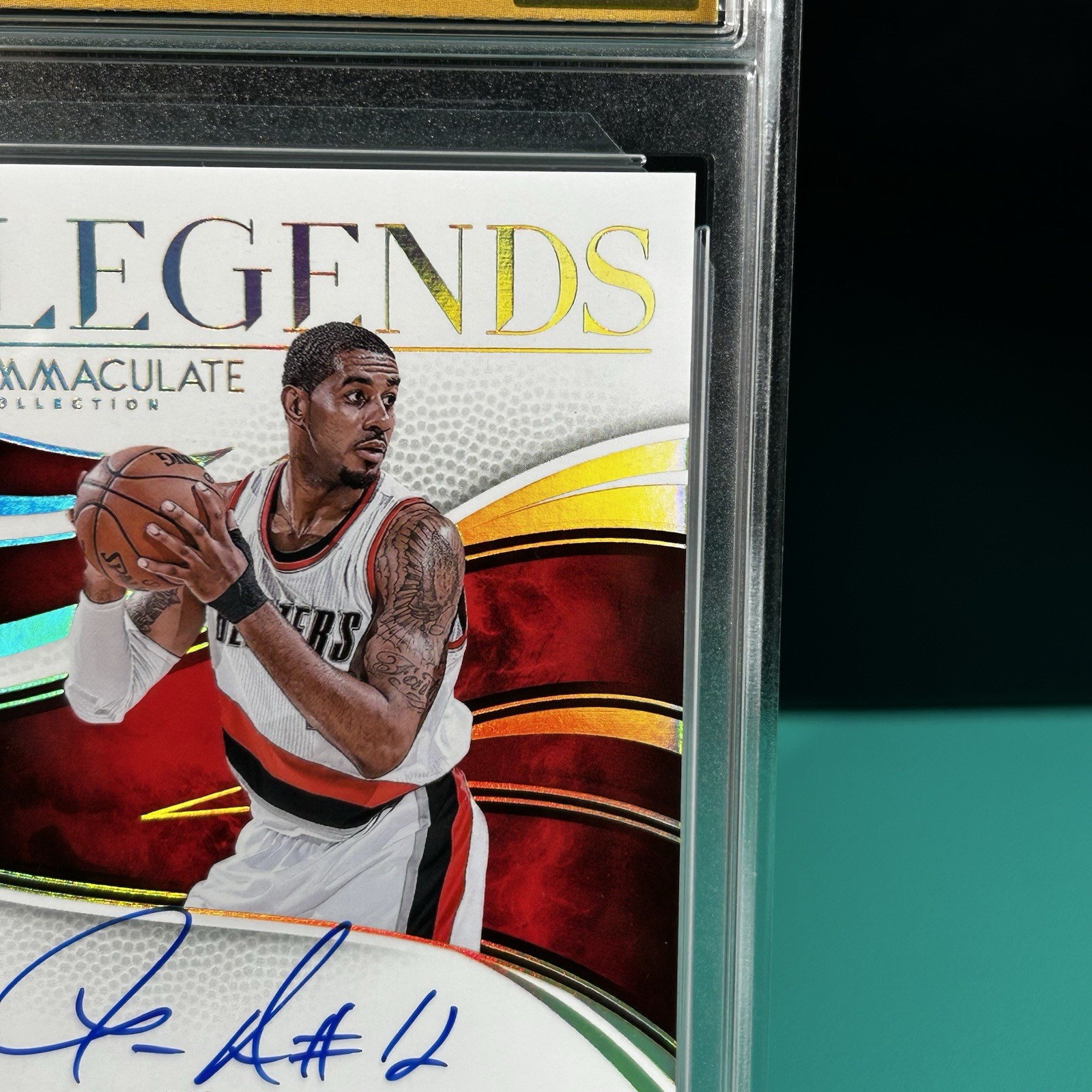 2024-25 Panini Immaculate Lamarcus Aldridge Legends Auto /99 #IL-LMA 9.5 Mint view 5
