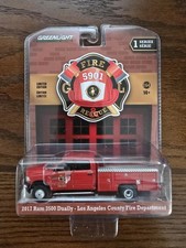 Greenlight 2017 Dodge Ram 3500 Dually LA Los Angeles County Fire Department NEW!