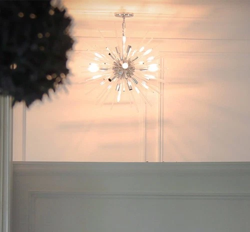 Maxim Polaris 40" Wide Modern Chrome Starburst Sputnik Pendant Light - Picture 10 of 10