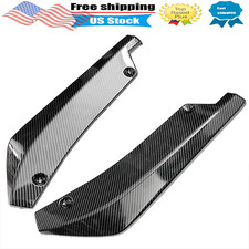 Universal Car Rear Bumper Lip Diffuser Splitter Canard Protector Carbon Fiber 2x