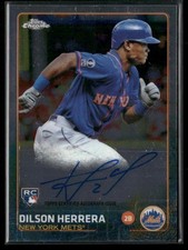 2015 Topps Chrome Dilson Herrera Auto Rookie Card. rookie card picture