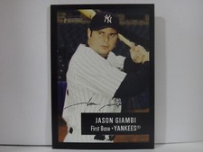 2003 Bowman Heritage Black Facsimile Signature Jason Giambi #25
