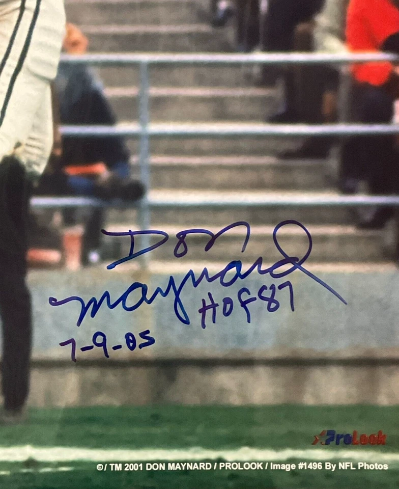 Don Maynard Signed 16x20 Color Photo JSA w/COA NFL New York Jets #13 HOF 1987! - Image 3 of 4