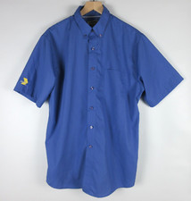 DART Shirt Adult Large Blue Button Up Employee Uniform Dallas Area Rapid Transit