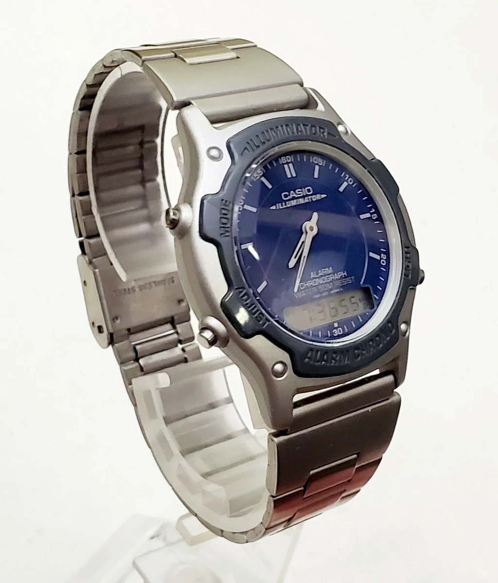 Casio illuminator top analog digital watch