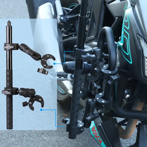 Motorcycle Selfie Stick for insta360 One X2 X3 Monopod Handlebar Mount Bracket - 第 18/33 張圖片
