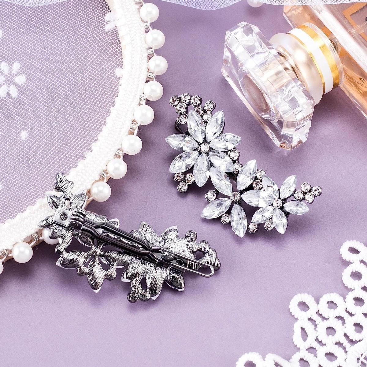 Set Di 4 Clip Per Capelli Da Sposa Per Pinze Per Capelli Da - Foto 2