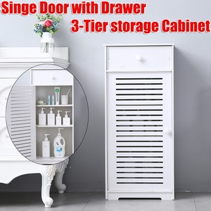Bathroom Floor Cabinet Storage Organizer Set Free Standing With Drawer And Door Ebay