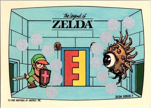 1989 Topps Nintendo #7 Zelda Screen 7 The Legend of Zelda Scratch-Offs