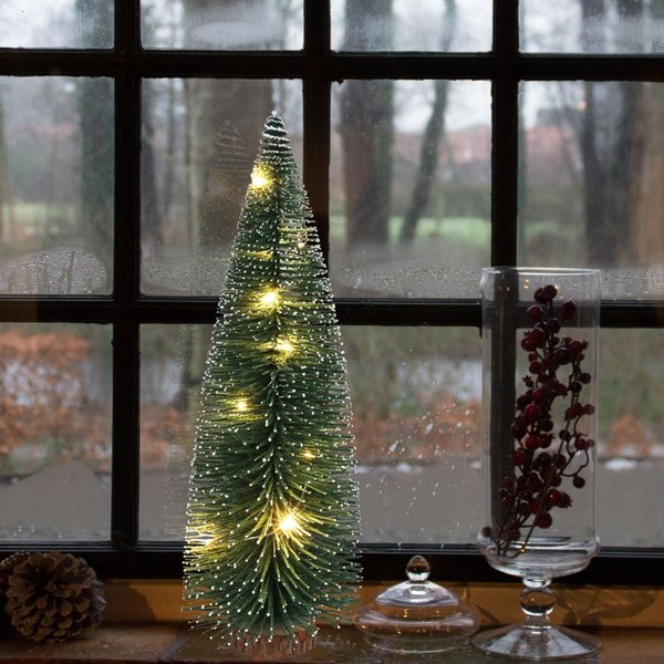 Deko Tannenbaum 30Cm Led Beschneit Weihnachtsbaum Weihnachtsdeko Tischdeko Baum-image