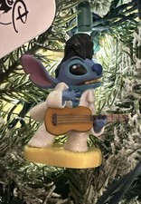 2025 Disney Lilo and Stitch Sparkle Elvis w Guitar   Christmas Ornament w Tag