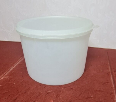 保存容器・ケース Tupperware 7 Circle Container Vintage Tupperware 7 in Round Storage Container | eBay UK