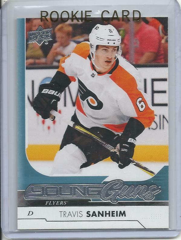 2017-18 Upper Deck Young Guns Travis Sanheim Rookie Card RC #214 Mint