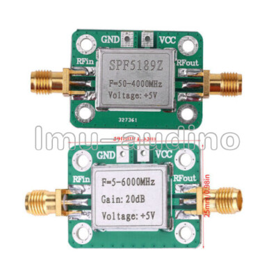 5M-6GHz RF Broadband LNA 50-4000 MHz SPF5189 RF Signal Power Amplifier Receiver