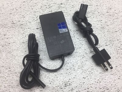 OEM Microsoft Surface Pro 3 & 4 Power Supply USB model 1625 w/Power Cord, USED