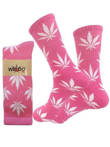 EIN PAAR MARIHUANA WEED LEAF BAUMWOLLE CREW-SOCKEN 18 ZOLL GRÖSSE 10-13 MEHRFARBIG - Bild 27 von 54