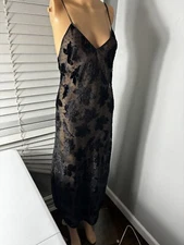 Fantasies by Morgan Taylor Sexy Nightgown lace velvet size S