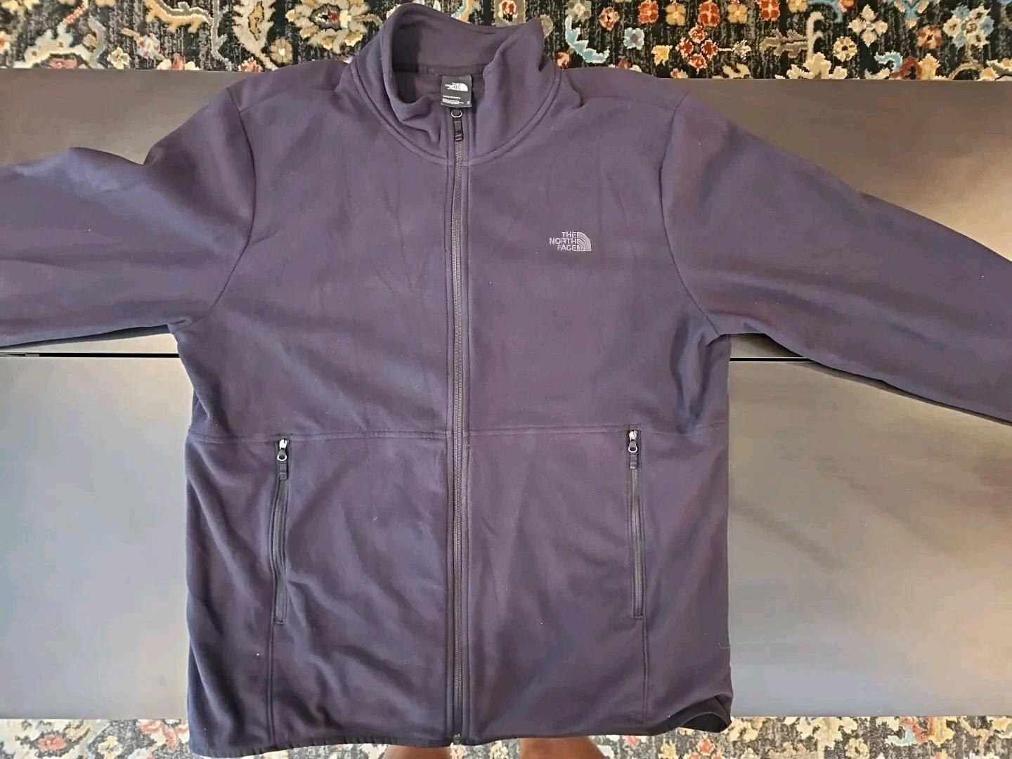 NORTHFACE GLACIER LIGHT WEIGHT FLEECE JACKET XL BLACK