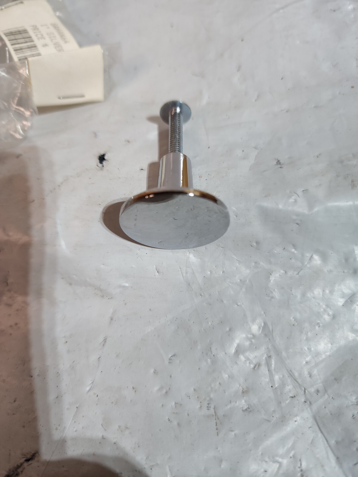 6 - 1" Sm Silver Chrome Knob Pulls Shabby Chic Dresser Drawer Cabinet Knobs NEW