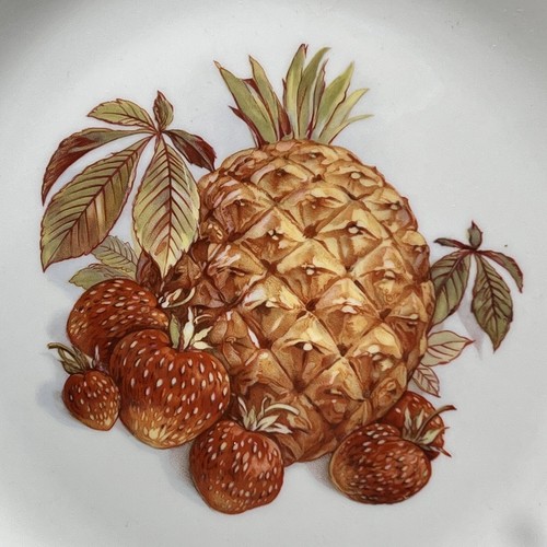 2 Shenango China Salad Plates Pineapple Strawberries &Apples Rare Vintage MCM - Picture 3 of 12