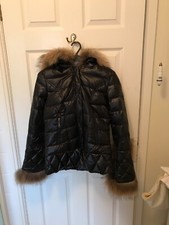 South West Ten Puffer Coat, Size Small 6/8, Black With Down And Feather Filling