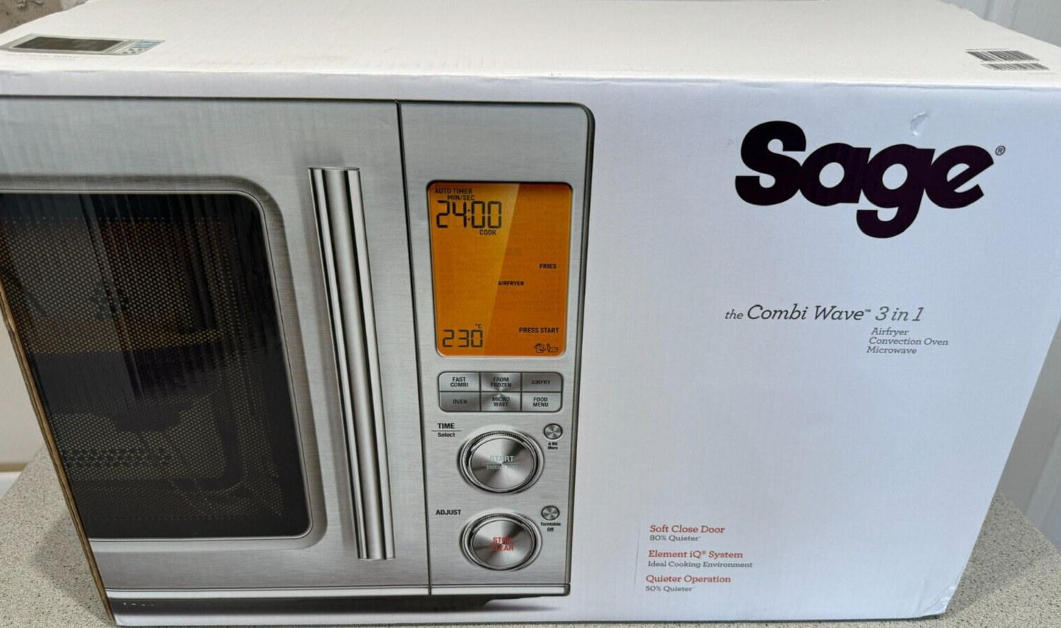 SAGE SMO870 COMBI WAVE 3IN1 COMBINATION MICROWAVE AIR FRYER