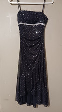Jodi Kristopher Vintage Whimsigoth Small Little Black Sparkle Dress