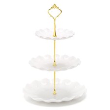 3-Tier Cupcake Stand Tiered Serving Stand for Tea Party Baby Shower Wedding