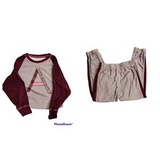 Sleep Justice Girls Size 8 Velour 2 Piece Long Sleeve Pajama Set