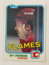1981-82 Topps Hockey Card #8 Guy Chouinard Calgary Flames