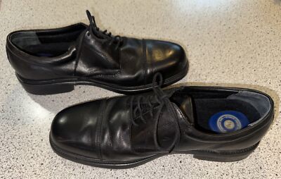 Hunter's Bay Leather Collection Black Men's Lace-up Formal Shoes Size 12