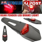 Motorcycle Dirt Bike Rear Fender Brake Stop TailLight Mudguards 12LED Tail Light