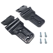 Hood Hinges - BILLET (Royal Hooks) BLACK fits Jeep Wrangler JL - JLU - Gladiator