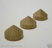 OSCARSAUDIO | PIEDINI CONO ROVERE | SET DI 3 CONI | 30 mm x 25 mm 
