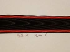 Ordensband schwarz rot schwarz 37mm breite 0,50m (4186-1)m9,80