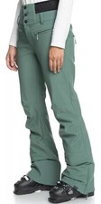 NWT Roxy Women's Rising High Snow Pants DryFlight Technology, Dark Forest, Sz M