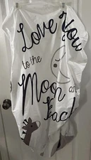 NoJo Cotton Fitted Crib Sheet “Love You To The Moon And Back” NEW