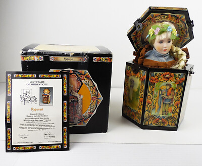 Enesco Long Ago & Far Away Rapunzel Musical Jack In The Box - Fur