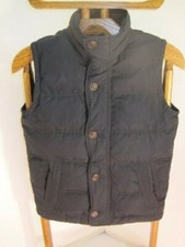 Abercrombie & Fitch Boys Black DOWN Vest XL Youth -  Vest will fit small adults 