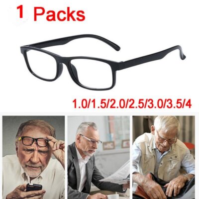 Men Women Spring Hinges Reading Glasses Readers 1.0 1.5 2.0 2.5 3.0 3.5
