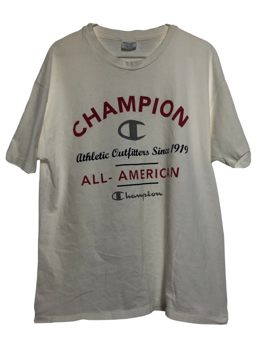 Vintage 80s Champion T Shirt XL Made in USA Single Stitch Thrashed  