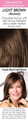 SNAZZY Wig by TONI BRATTIN, ANY COLOR, Average or Large Size, Heat Friendly, NEW