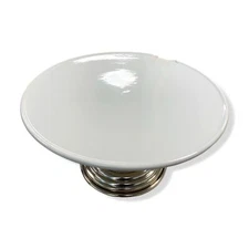 $347 Arte Italica White Tuscan French Country Ceramic Cake Serving Pedestal