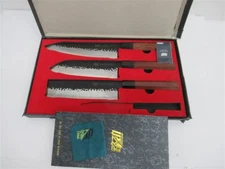 FindKing 9cr18MOV , Dynasty Series 4 Pc Set Chef Knife (MISSING Utility Knife)